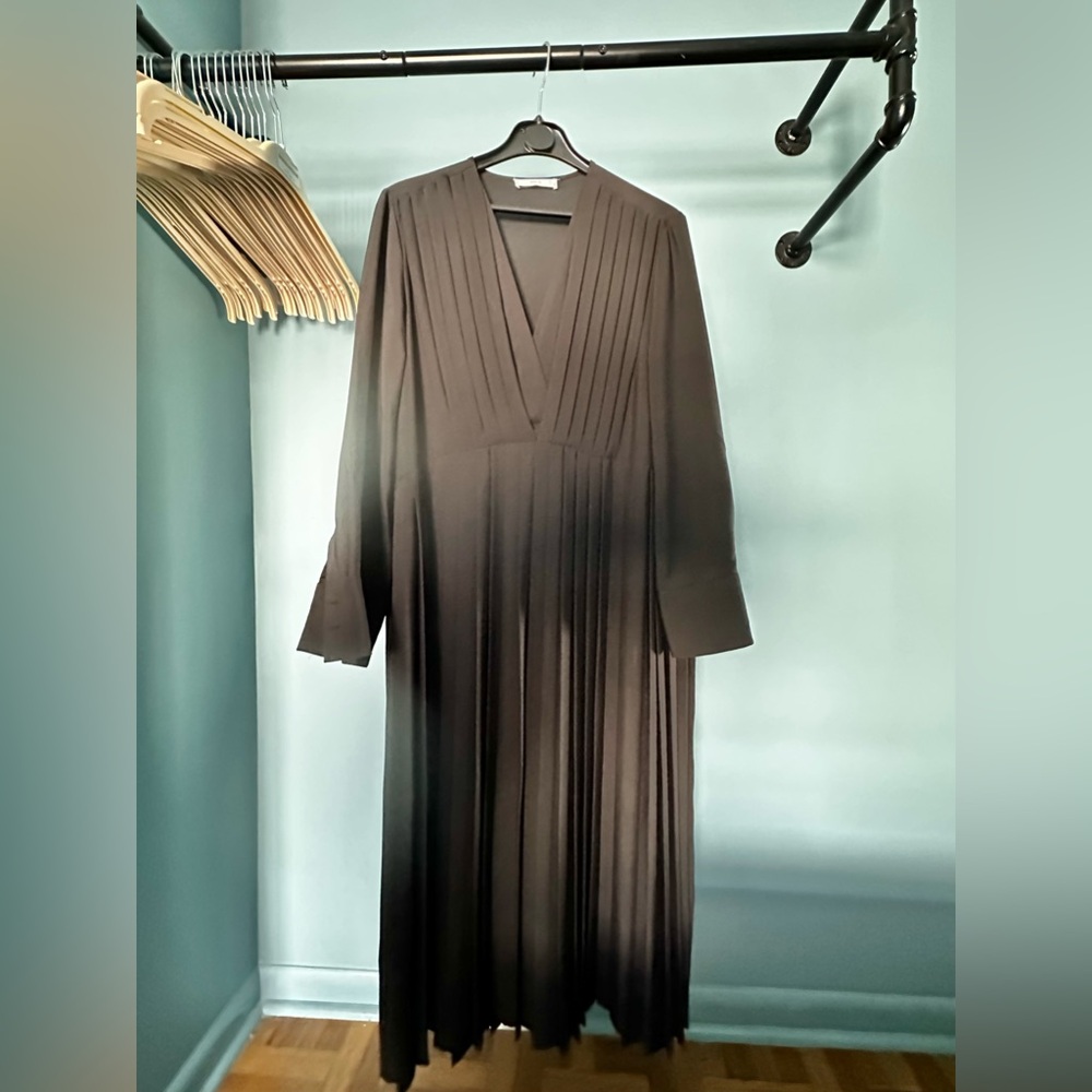 Mango Crepe Dress Black S